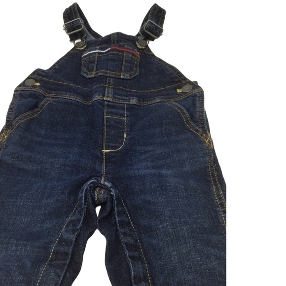 #018 Tommy Hilfiger baby big flag bib overalls - Picture 3 of 13